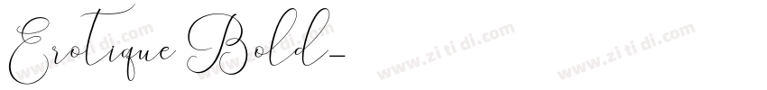 Erotique Bold字体转换